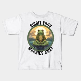 Ribbit Your Worries Aawy Kids T-Shirt